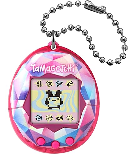 TAMAGOTCHI 42880 Bandai, Gen 2, Çiçek Gingham Kabuk Zincirli
